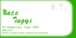 mate tugyi business card