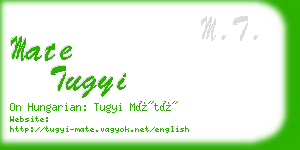 mate tugyi business card